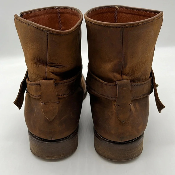 Madewell The Lowrider Biker Boot Weathered Leather in Apple Butter - Size 7 - Picture 3 of 10